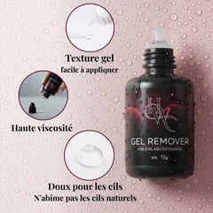 Dissolvant Hworld pour extensions de cils | Gel remover cils | dissolvant extension cils| dissolvant extension de cils