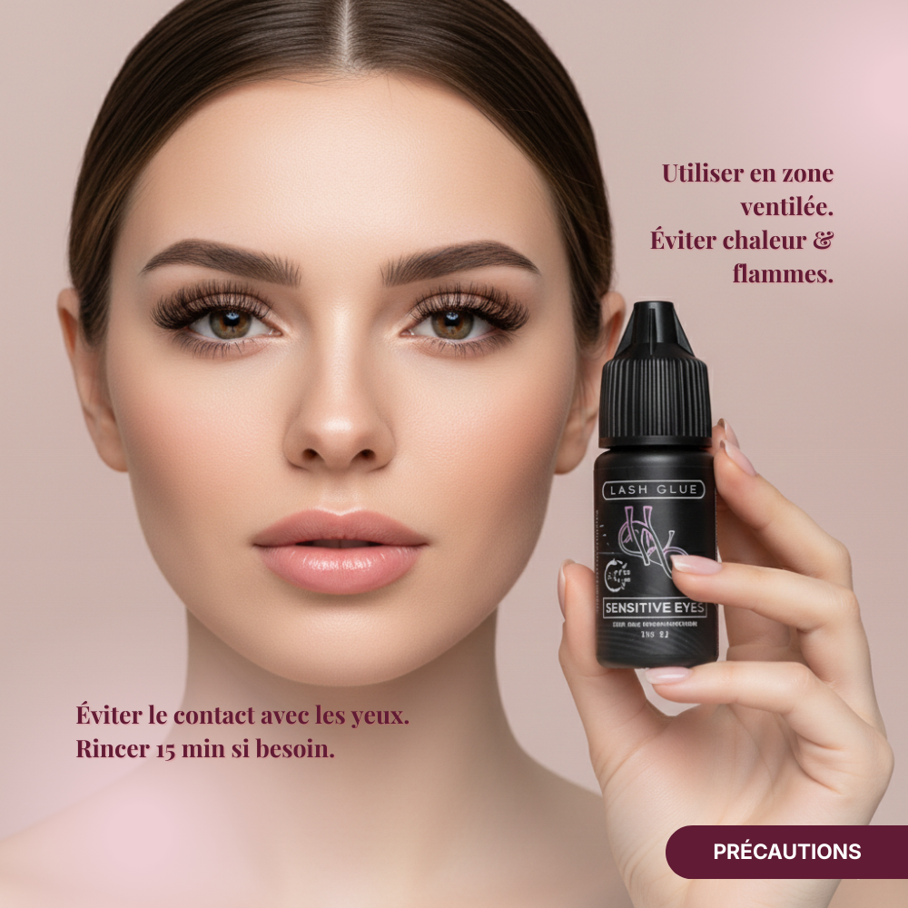 Colle pour extensions de cils – 0,5 s, tenue longue durée