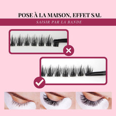 Hworld Kit d’Extensions de Cils à Faire à la Maison | Fibres PBT Premium